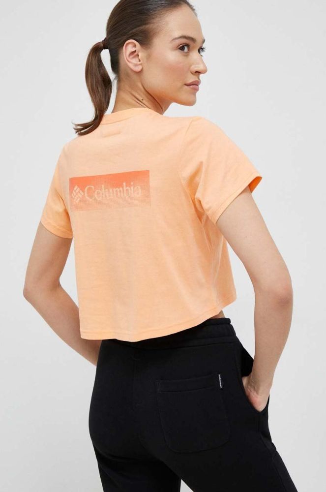 Бавовняна футболка Columbia колір помаранчевий (3079196)