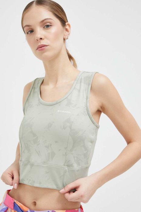 Спортивний топ Columbia Windgates II Cropped жіночий колір зелений