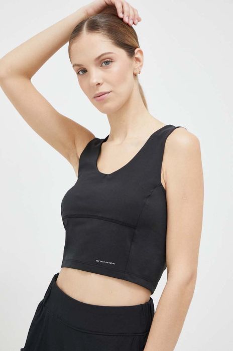 Спортивний топ Columbia Boundless Trek жіночий колір чорний