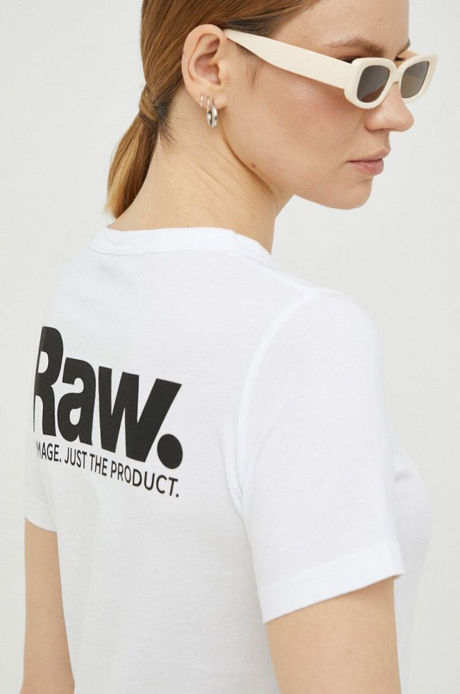 Бавовняна футболка G-Star Raw колір білий (3015702)