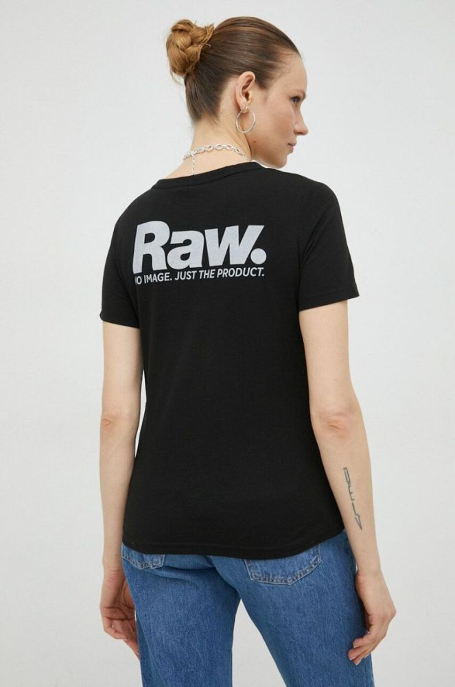 Бавовняна футболка G-Star Raw колір чорний (3015711) фото 4
