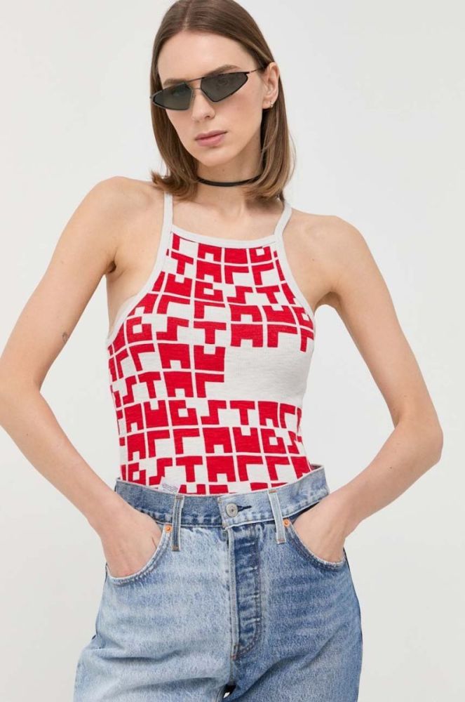 Бавовняний топ G-Star Raw колір барвистий (2991690) фото 4