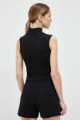 Топ Napapijri жіночий колір чорний півгольф