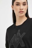 Бавовняна футболка Armani Exchange колір чорний (3072315)