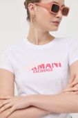 Бавовняна футболка Armani Exchange колір білий (3196371)