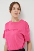 Бавовняна футболка Champion колір рожевий (3091485)
