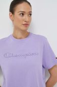 Бавовняна футболка Champion колір фіолетовий (3091439)