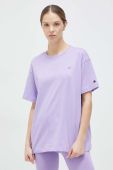 Бавовняна футболка Champion колір фіолетовий (3091458)