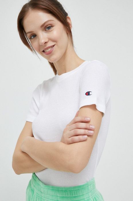 Бавовняна футболка Champion колір білий (3133694)