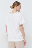 Бавовняна футболка Luisa Spagnoli колір білий