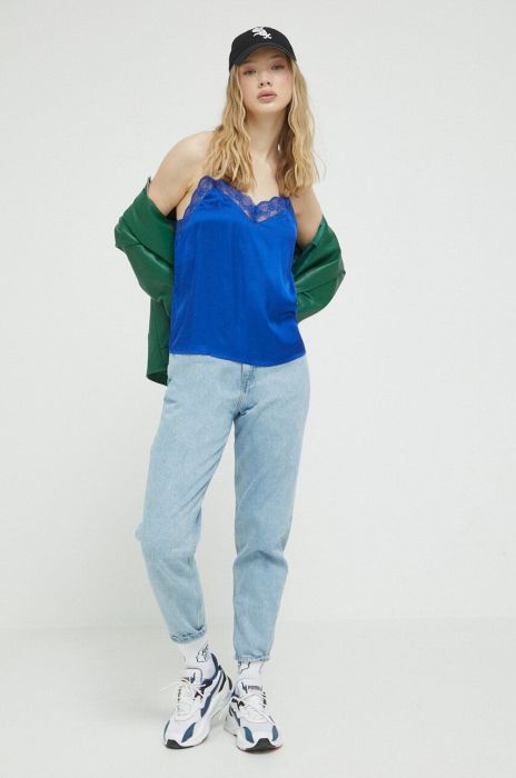 Блузка Superdry колір блакитний