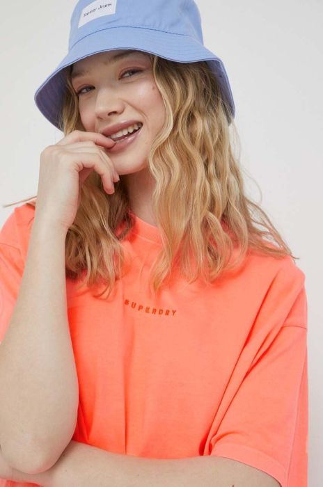 Бавовняна футболка Superdry колір помаранчевий (3186124)