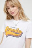 Бавовняна футболка Superdry колір білий (3218465)