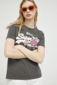 Бавовняна футболка Superdry колір сірий (3186129)