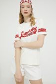 Бавовняна футболка Superdry колір бежевий (3192095)