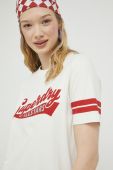 Бавовняна футболка Superdry колір бежевий (3192095)
