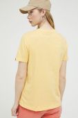 Бавовняна футболка Superdry колір жовтий