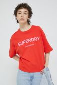 Бавовняна футболка Superdry колір червоний (2989171)