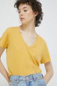 Футболка Superdry жіночий колір жовтий (2989176)