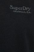 Бавовняний топ Superdry колір чорний