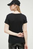 Бавовняна футболка Rip Curl колір чорний