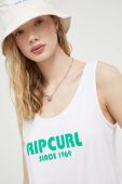 Бавовняний топ Rip Curl колір білий