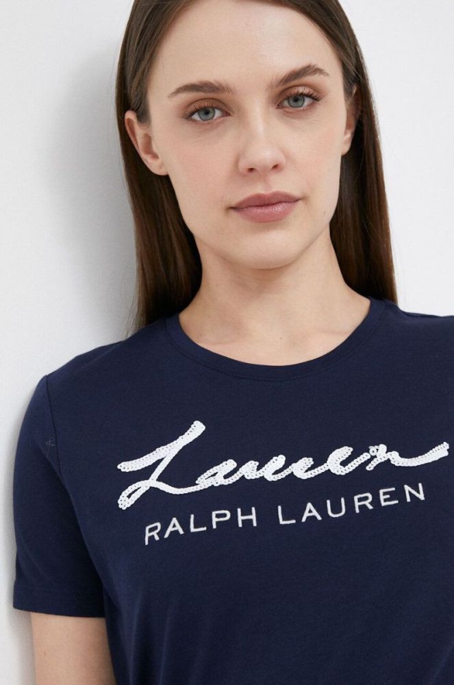 Футболка Lauren Ralph Lauren жіночий колір синій (3163868) фото 4