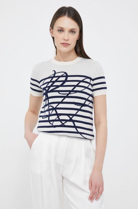 Бавовняний светр Lauren Ralph Lauren колір барвистий