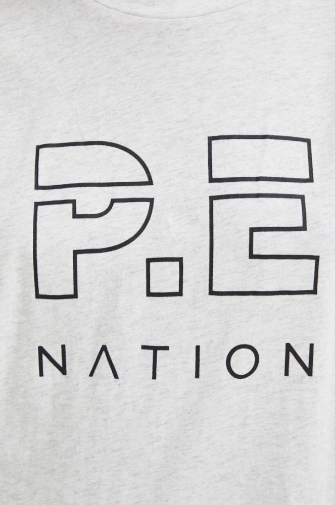 Бавовняна футболка P.E Nation колір сірий фото 5