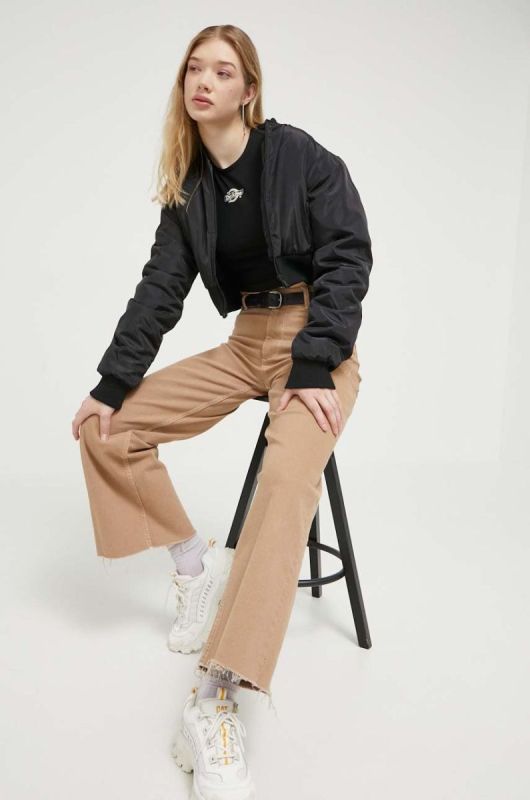 Топ Dickies жіночий колір чорний фото 2