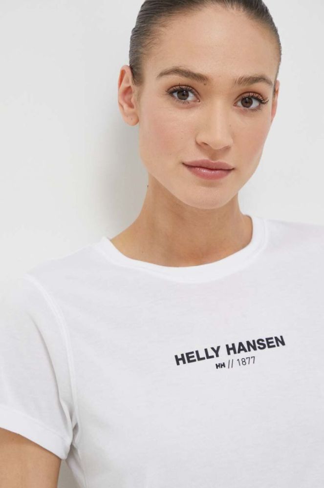 Футболка Helly Hansen жіночий колір білий фото 4