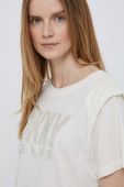 Футболка Dkny жіночий колір бежевий (3220334)