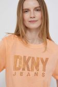 Футболка Dkny жіночий колір помаранчевий
