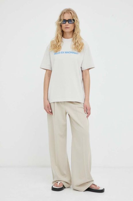 Бавовняна футболка Deus Ex Machina колір сірий (3286055)