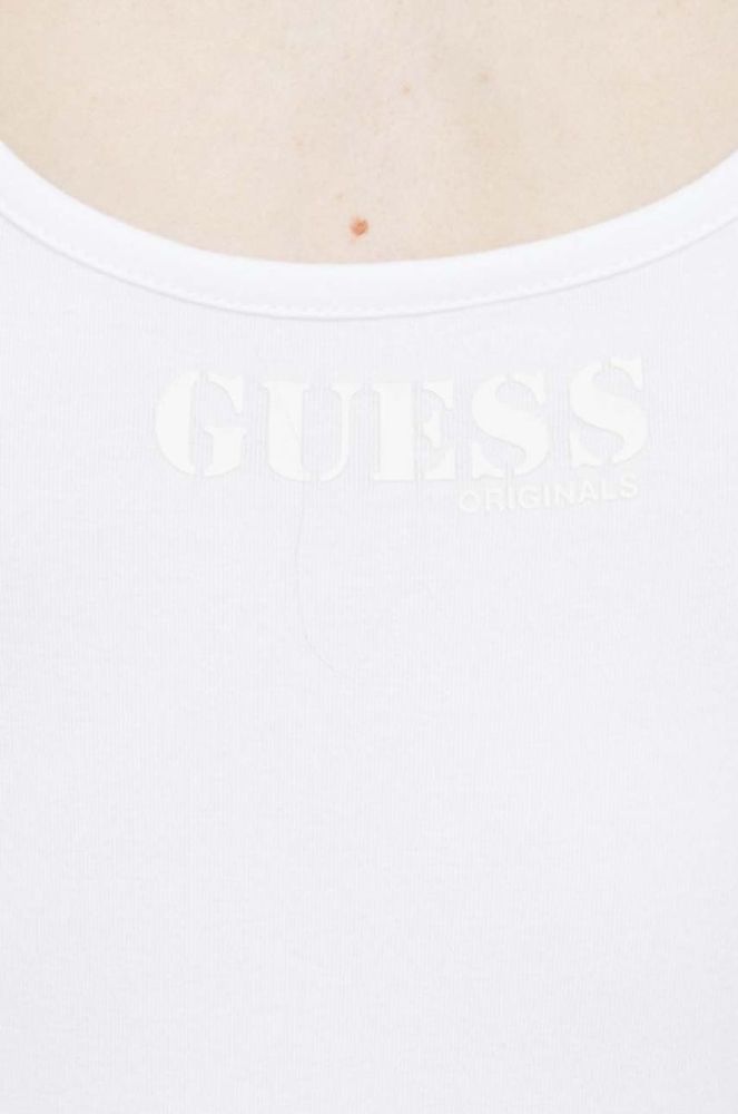 Боді Guess Originals жіночі колір білий фото 6