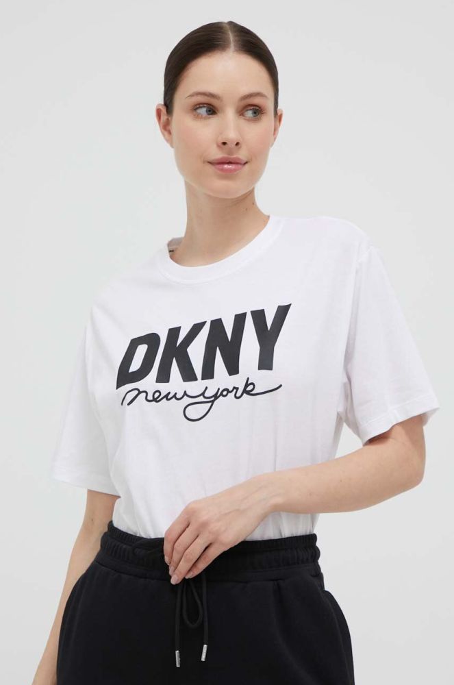 Бавовняна футболка Dkny колір білий (3222206)