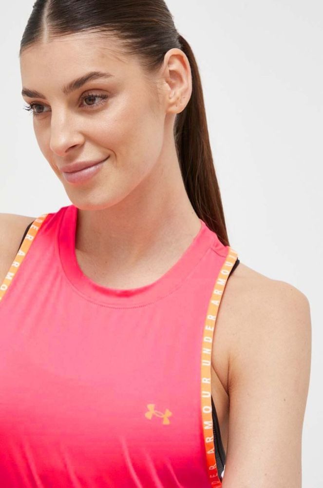 Топ для тренувань Under Armour Knockout 2.0 колір рожевий фото 4