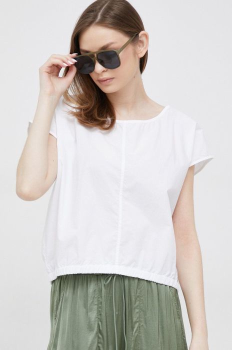 Бавовняний топ Deha колір білий
