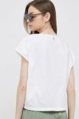 Бавовняний топ Deha колір білий