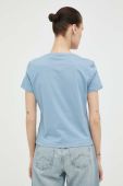 Бавовняна футболка Mustang колір блакитний (3267414)