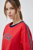 Бавовняна футболка Fila x Hailey Bieber колір червоний