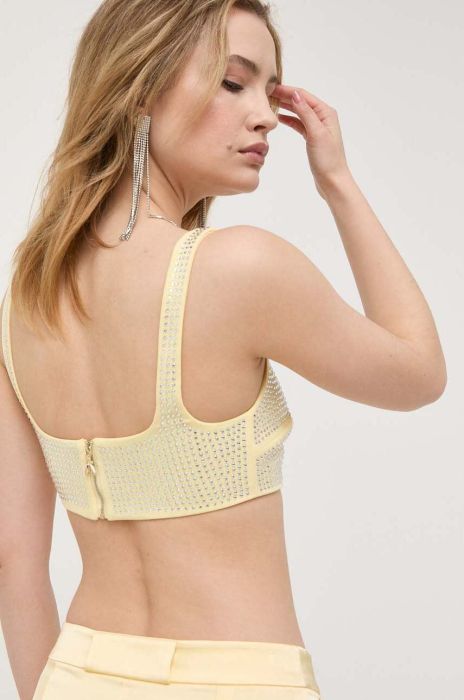 Топ Patrizia Pepe жіночий колір жовтий (3210947)