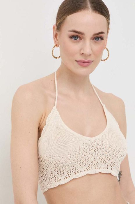 Топ Patrizia Pepe жіночий колір бежевий (3104684)