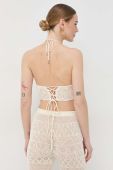 Топ Patrizia Pepe жіночий колір бежевий (3104684)