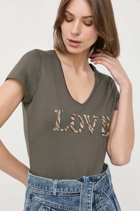 Футболка Morgan жіночий колір зелений (3151927)