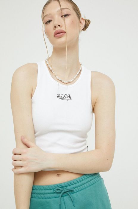 Топ Von Dutch жіночий колір білий (3174385)