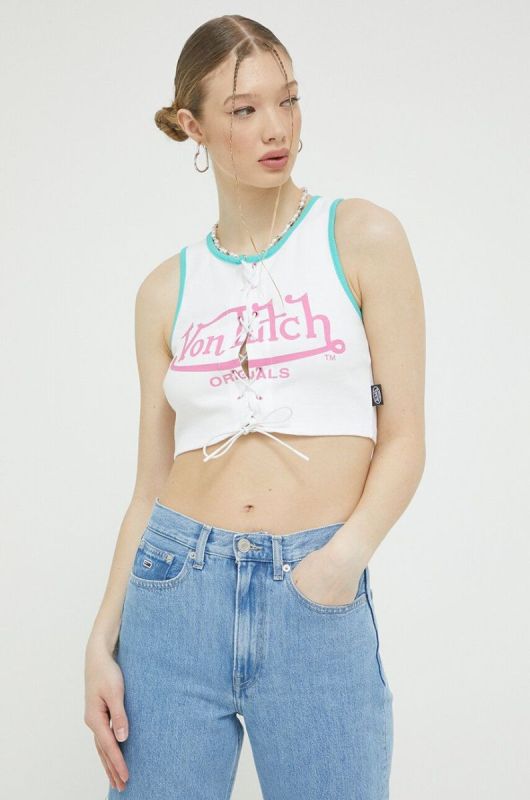 Топ Von Dutch жіночий колір білий (3174390)