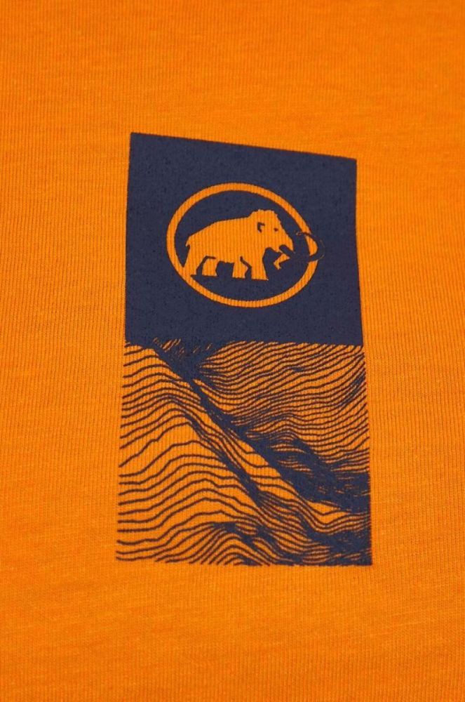 Спортивна футболка Mammut Core Emblem колір помаранчевий фото 5