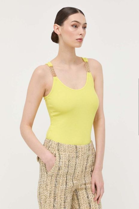 Топ Morgan жіночий колір жовтий (3297992)