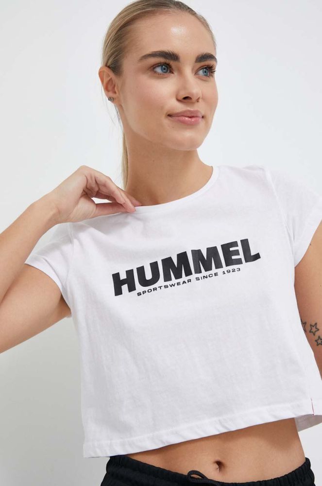 Бавовняна футболка Hummel колір білий (3227705)